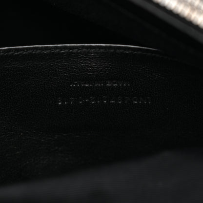 Saint Laurent Sheepskin Matelasse Chevron Monogram Large College Satchel Black 7 of 11