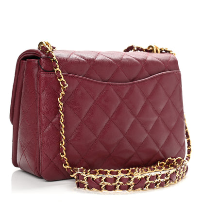 Chanel Caviar Quilted Coco First Flap Burgundy 3 of 11