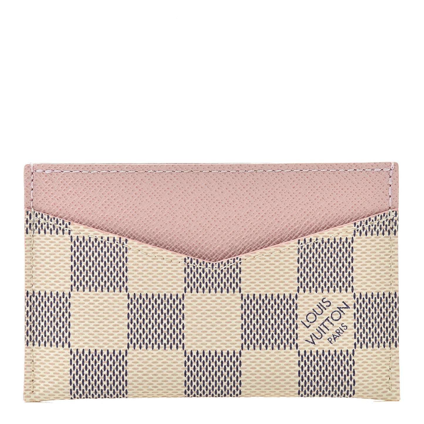 Damier Azur Daily Card Holder Rose Ballerine