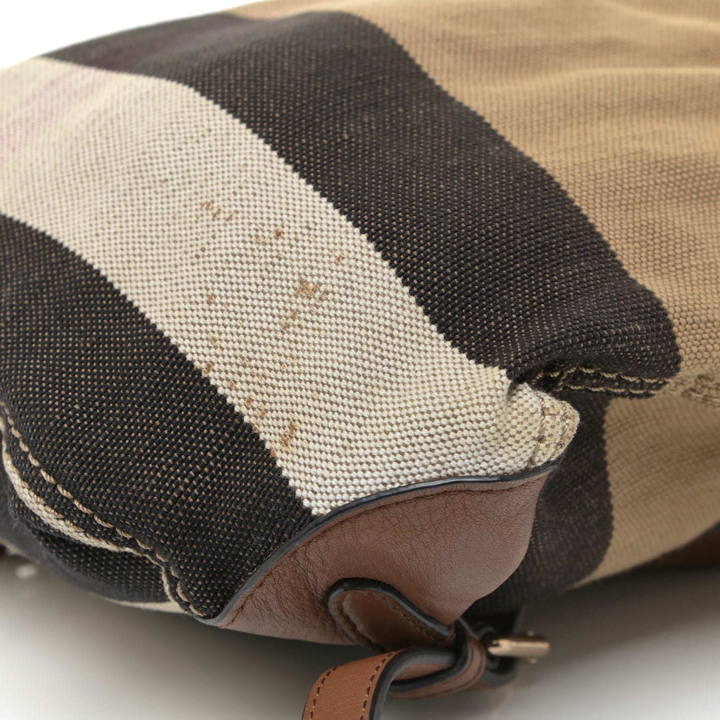 Overdyed Canvas Mega Check Medium Chiltern Backpack Tan