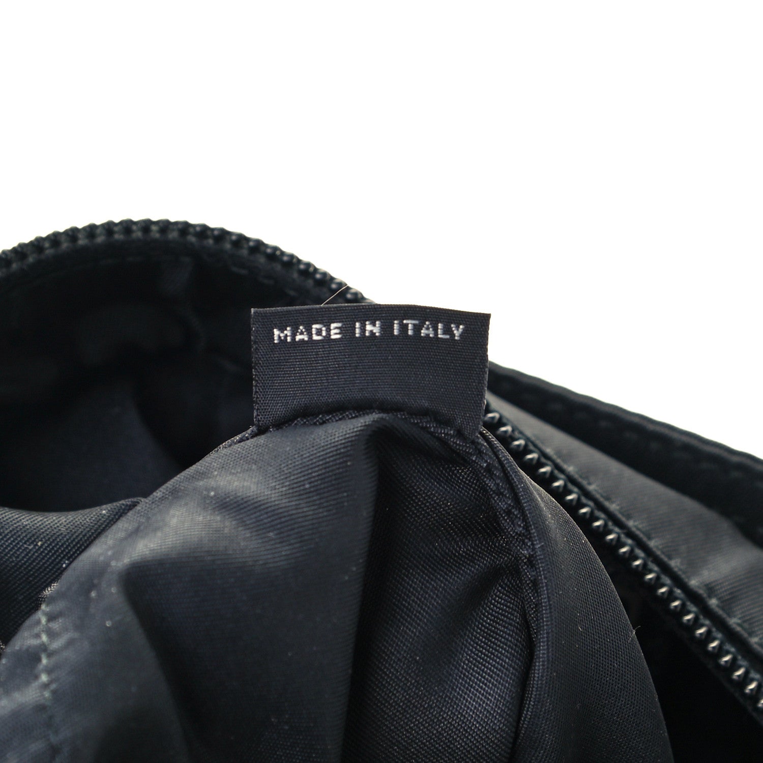 Prada Tessuto Nylon Saffiano Flat Messenger Bag Black 6 of 10