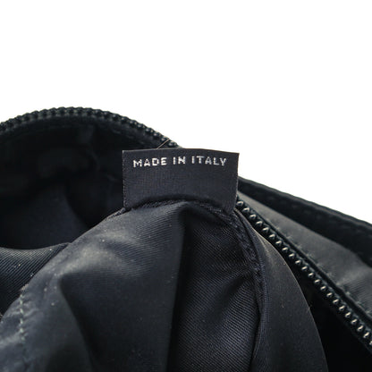 Prada Tessuto Nylon Saffiano Flat Messenger Bag Black 6 of 10