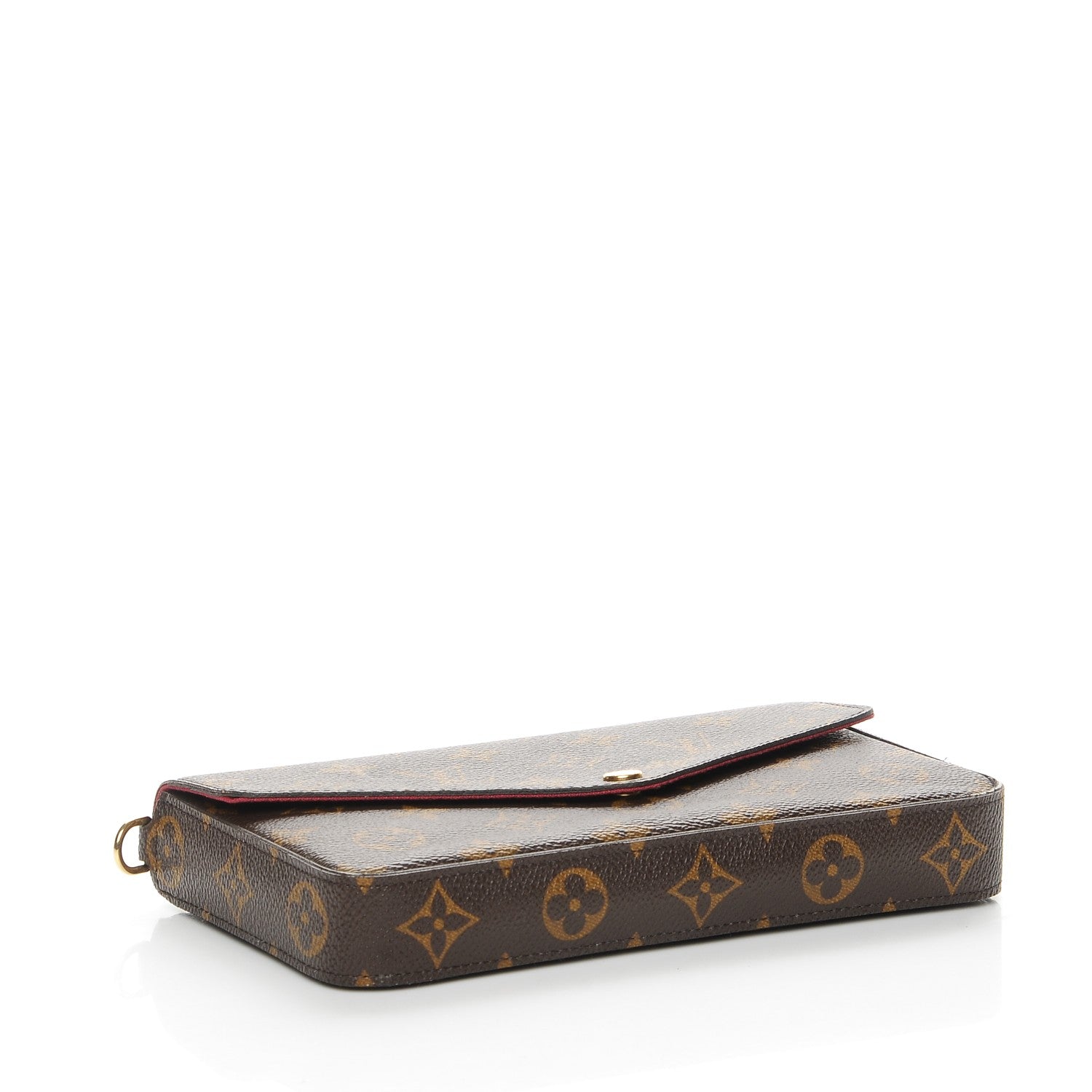 Louis Vuitton Monogram Pochette Felicie Chain Wallet Fuchsia 4 of 9