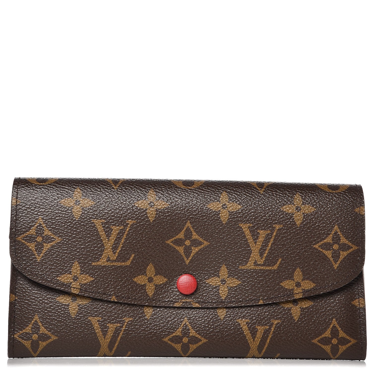 Louis Vuitton Monogram Emilie Wallet Red 1 of 8