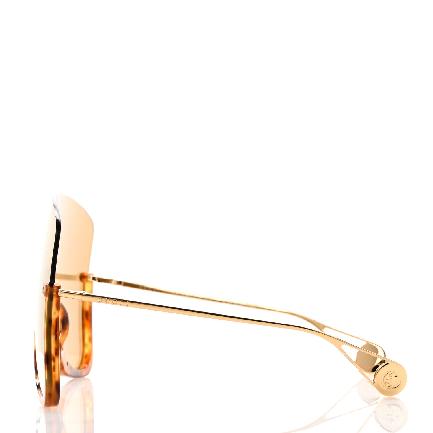 Gucci Acetate Oversized Aviator Sunglasses GG0540S Tortoise 3 of 6