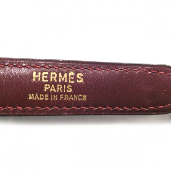 Box Leather Lopsided Tote Rouge