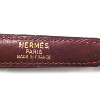 Hermes Box Leather Lopsided Tote Rouge 8 of 8