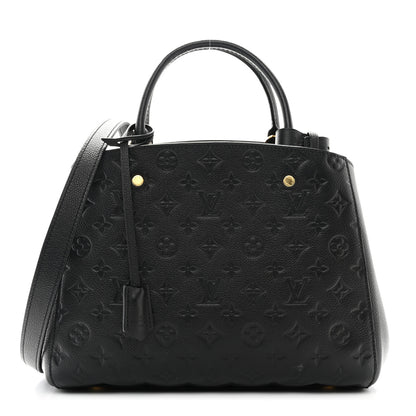 Louis Vuitton Empreinte Montaigne MM Black 1 of 9