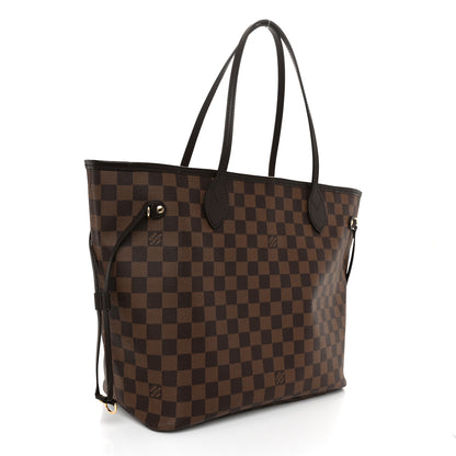 Louis Vuitton Damier Ebene Neo Neverfull MM Rose Ballerine 3 of 9