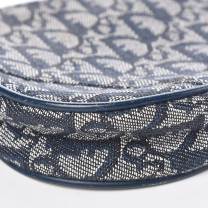 Christian Dior Monogram Mini Saddle Pochette Navy 8 of 10