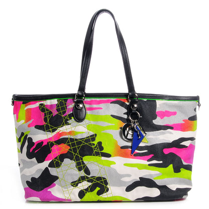 Christian Dior Canvas Large Camouflage Anselm Reyle Tote 1 of 7