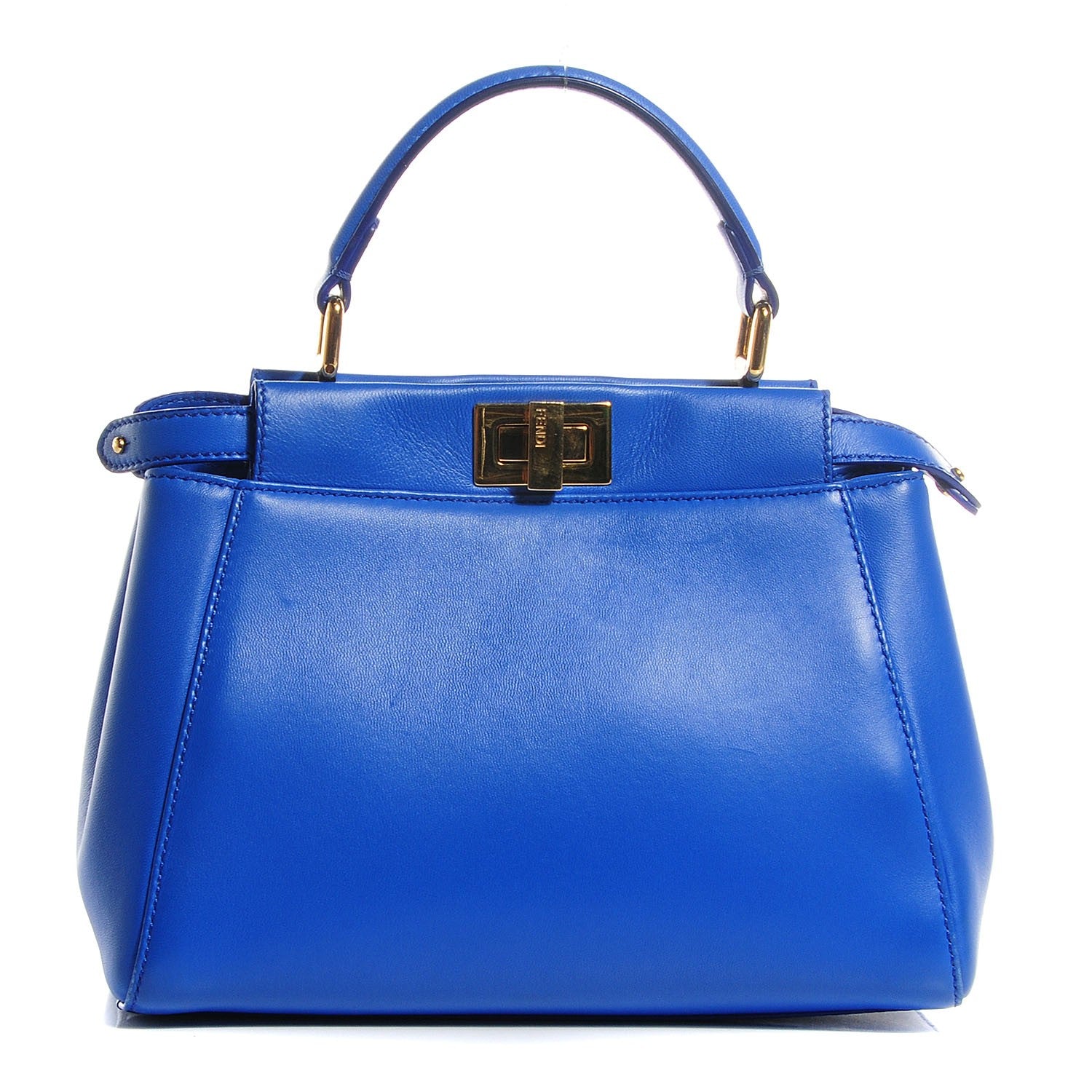Fendi Nappa Mini Peekaboo Iconic Satchel Bleuette 1 of 10