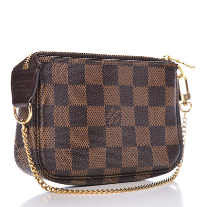 Louis Vuitton Damier Ebene Complice Trunks and Bags Mini Pochette Accessories Red 3 of 8