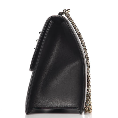 Valentino Garavani Vitello Medium Glam Lock Rockstud Flap Black 9 of 10