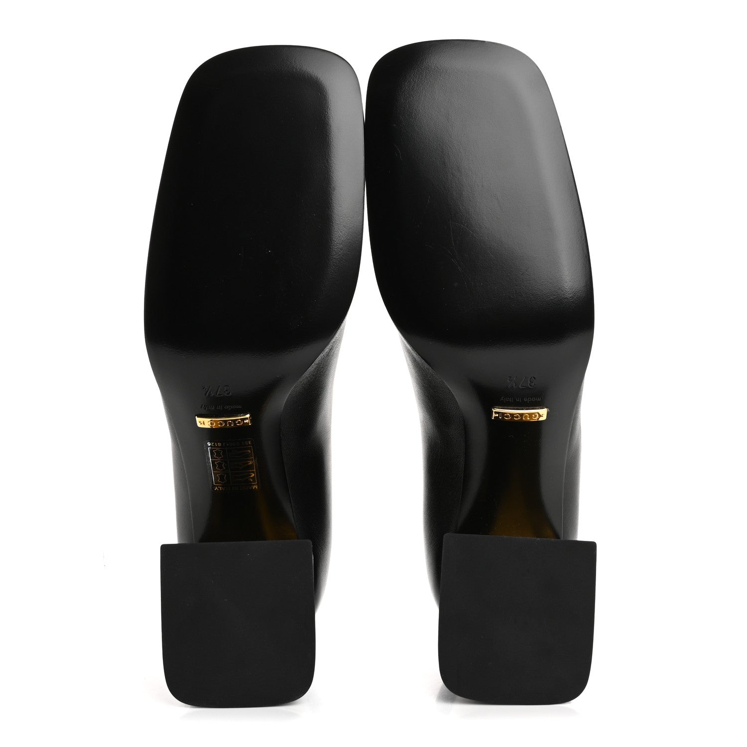 Gucci Malaga Kid Horsebit 75mm Pumps 37.5 Black 6 of 10