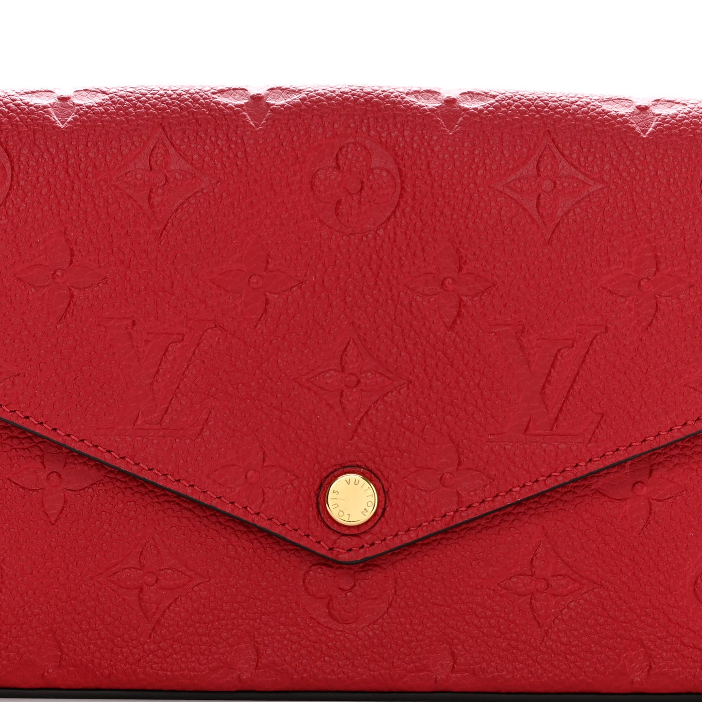 Empreinte Pochette Felicie Chain Wallet Scarlet