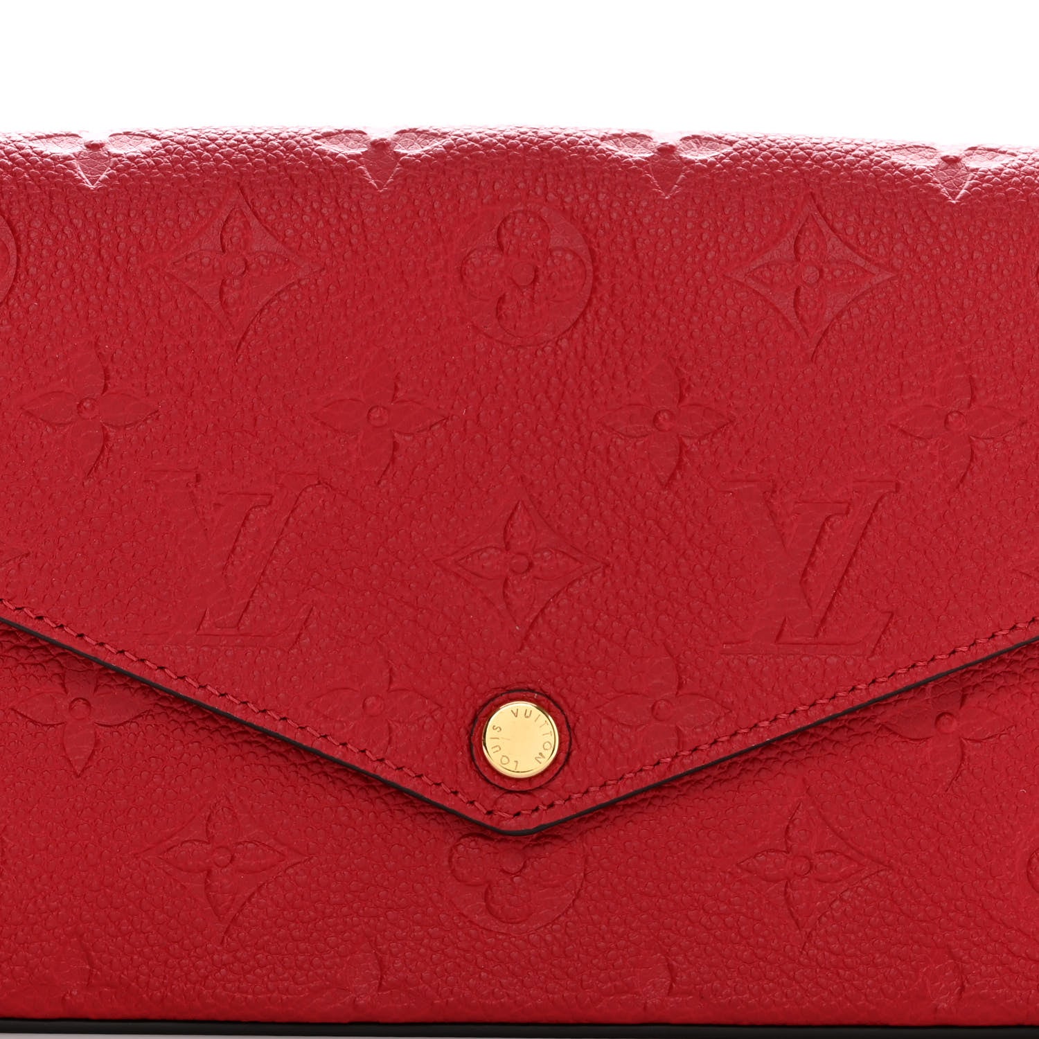 Louis Vuitton Empreinte Pochette Felicie Chain Wallet Scarlet 8 of 13