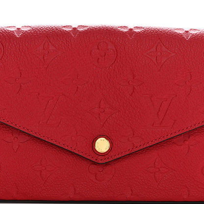 Louis Vuitton Empreinte Pochette Felicie Chain Wallet Scarlet 8 of 13