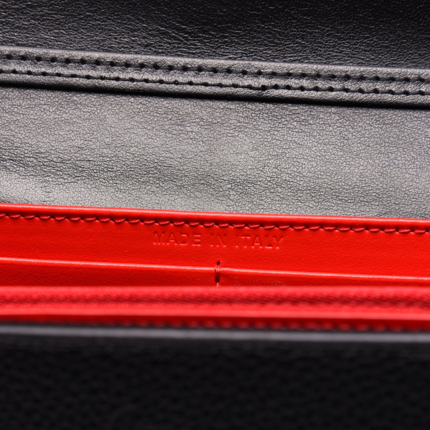 Calfskin Spikes Loubinthesky Paloma Clutch Black