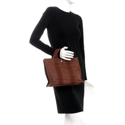 Hermes Canvas Herline PM Brown 2 of 8