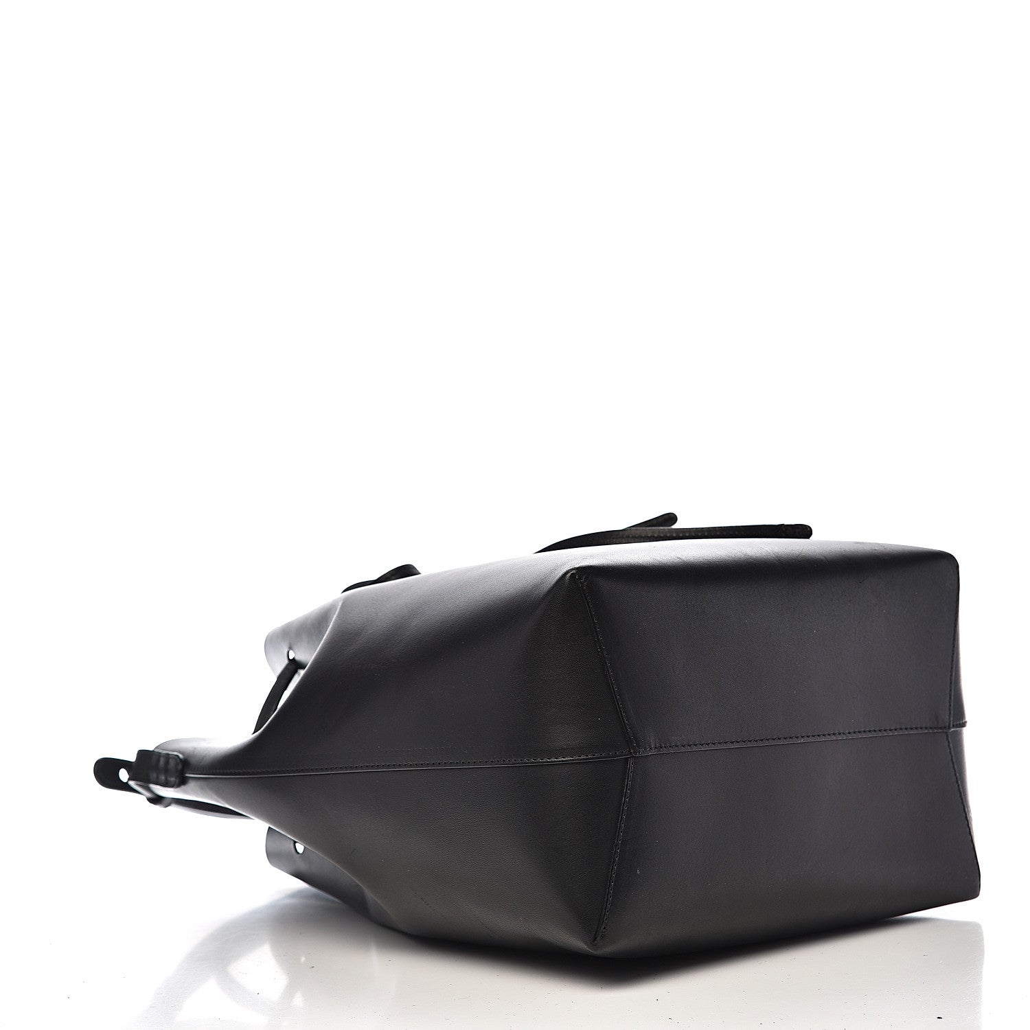 Mansur Gavriel Vegetable Tanned Calfskin Bucket Bag Black Flamma 3 of 13