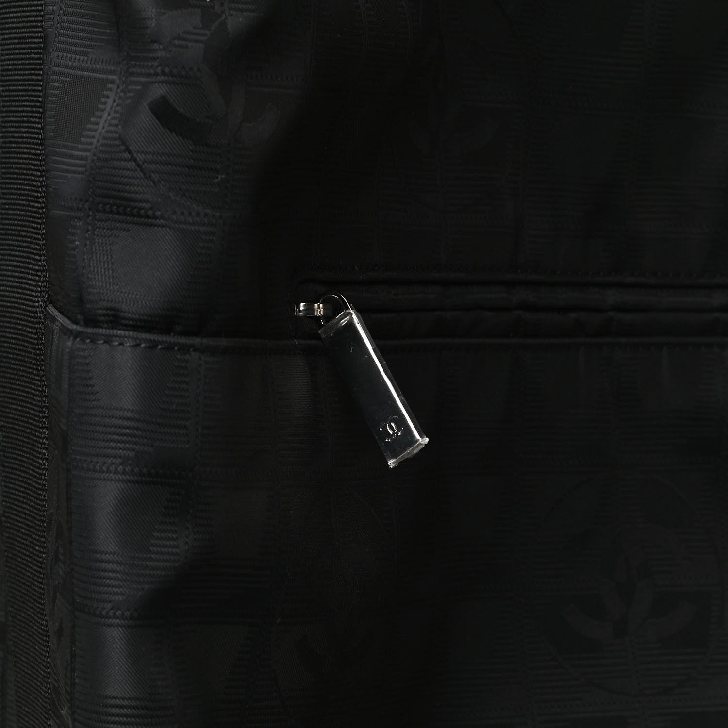 Chanel Nylon Travel Trolley Rolling Luggage Black 12 of 16