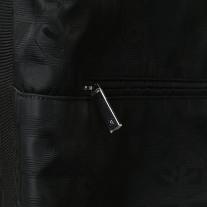Chanel Nylon Travel Trolley Rolling Luggage Black 12 of 16