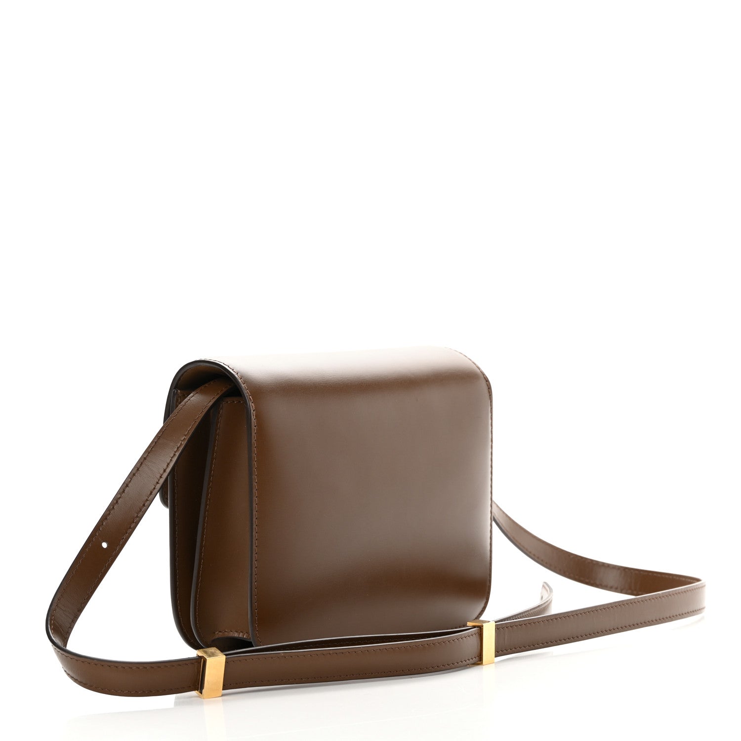 Celine Box Calfskin Teen Classic Box Flap Bag Camel 3 of 14