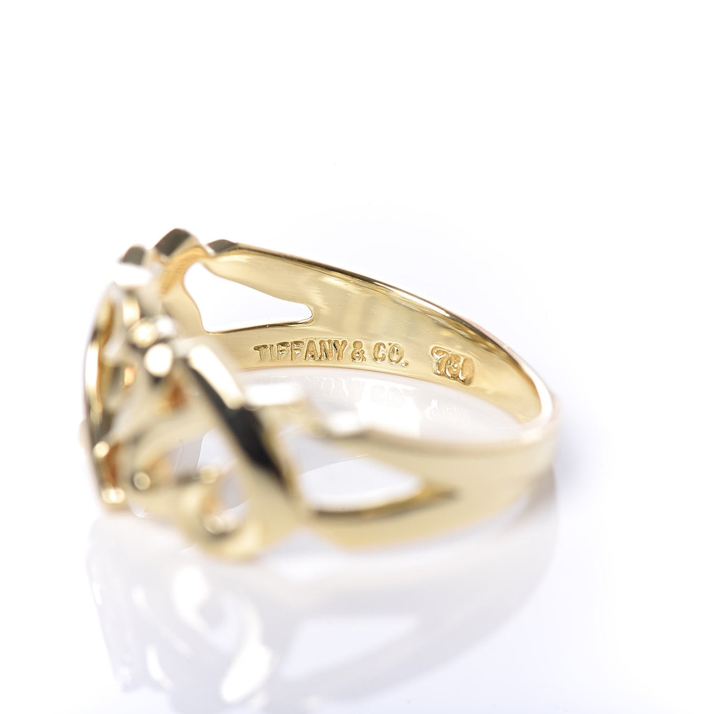 18K Yellow Gold Paloma Picasso Loving Heart Ring 52 6