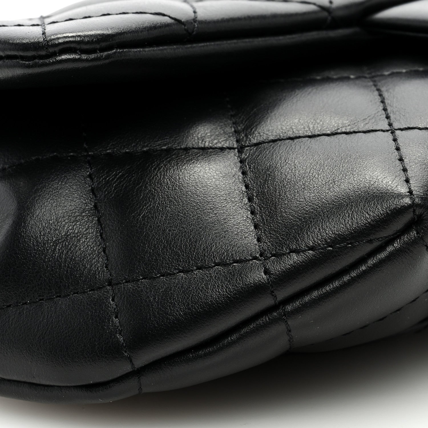 Chanel Calfskin Quilted CC Uniform Flap Belt Bag Black 9 of 10