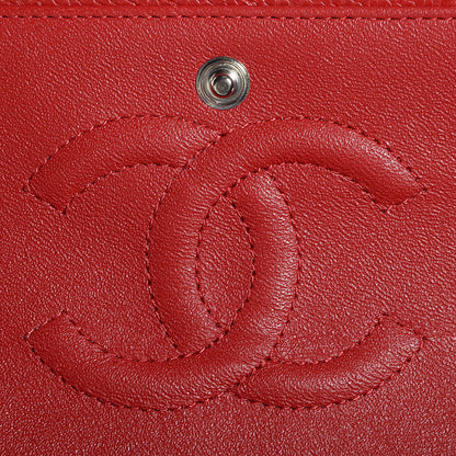 Chanel Caviar Quilted Medium Double Flap Red 6 of 8