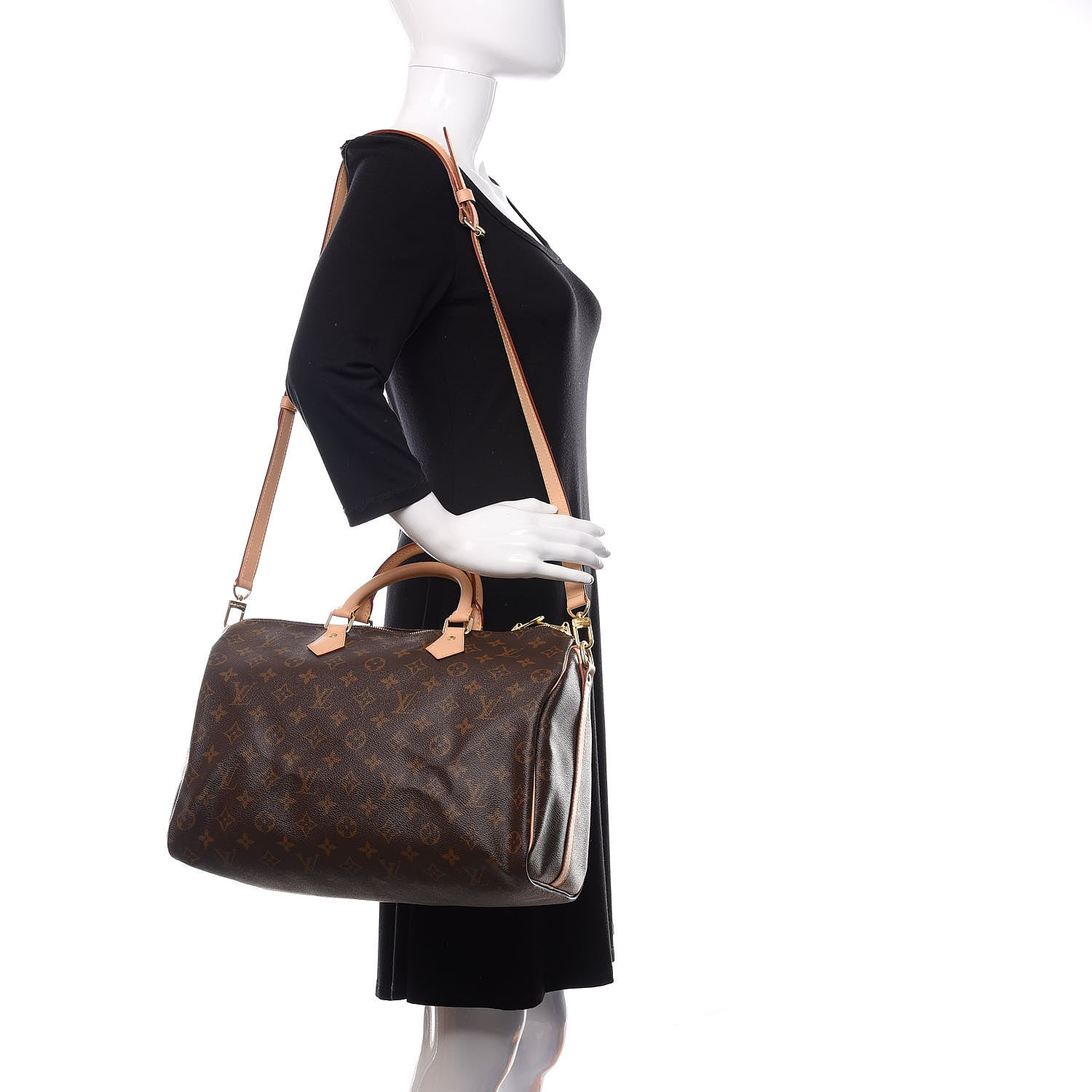 Louis Vuitton Monogram Speedy Bandouliere 35 2 of 11
