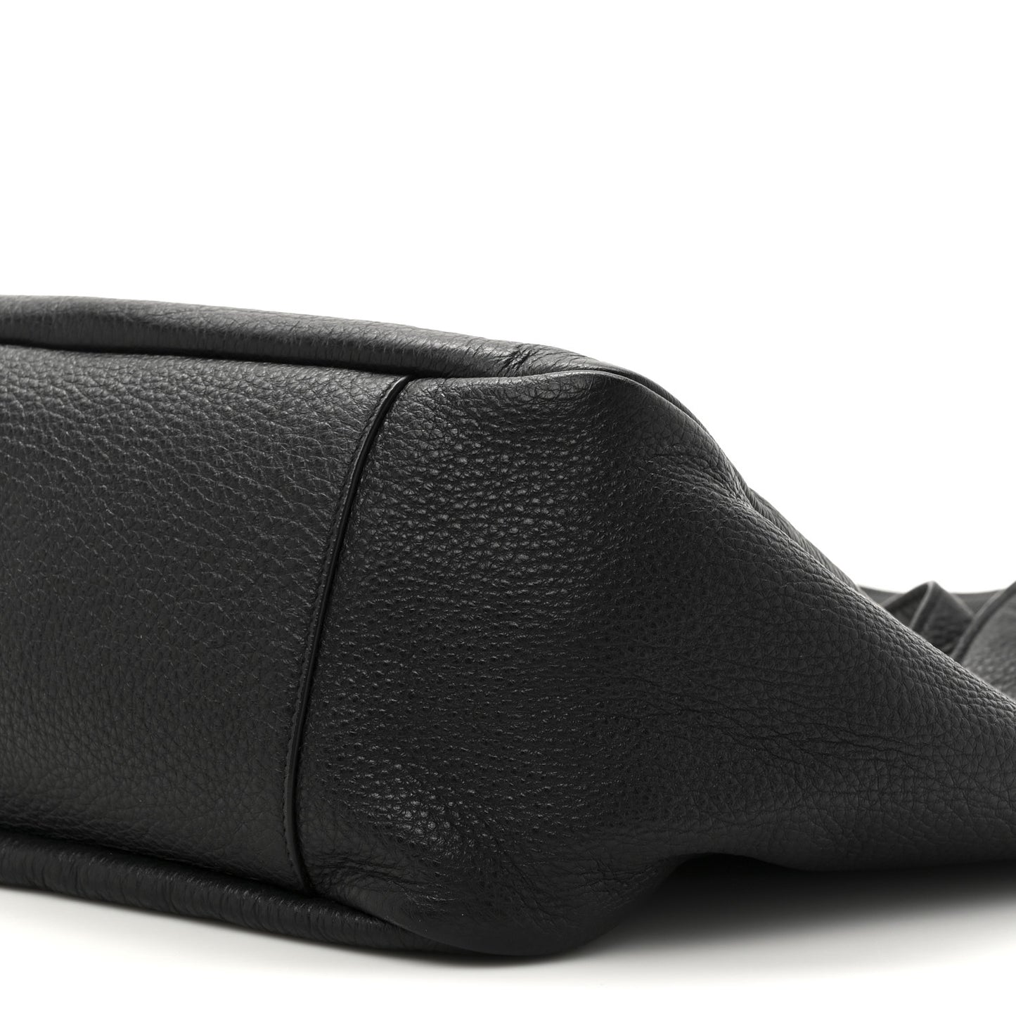 Grained Deerskin Bea Tote Black