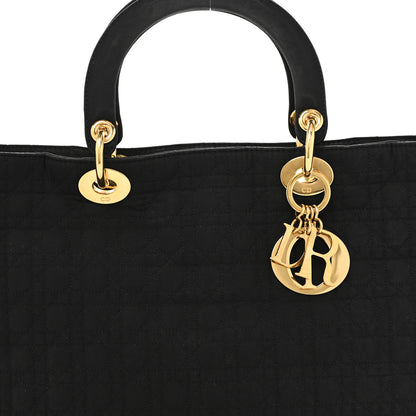 Christian Dior Nylon Cannage Large Lady Dior Black 8 of 10