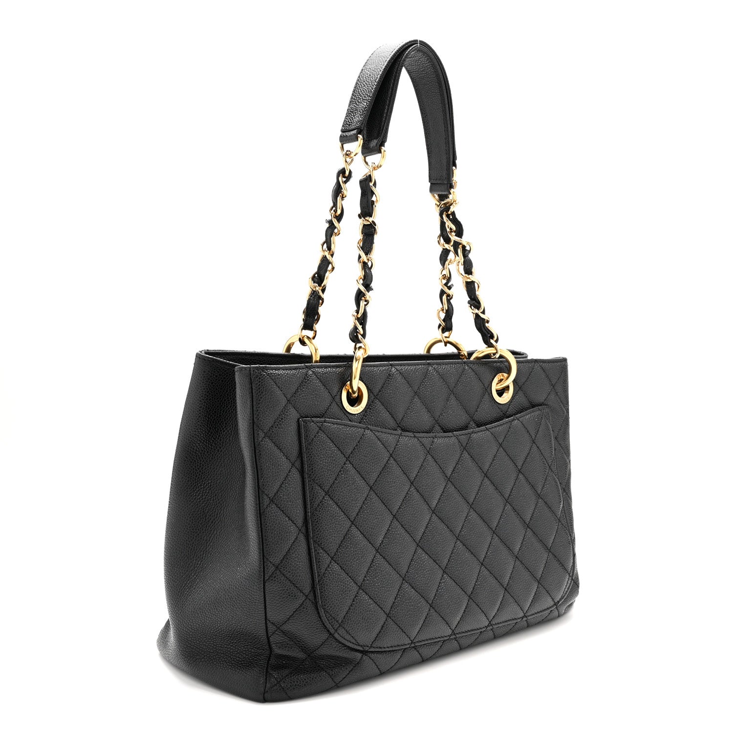 Chanel Caviar Quilted Grand Shopping Tote GST Black 3 of 15