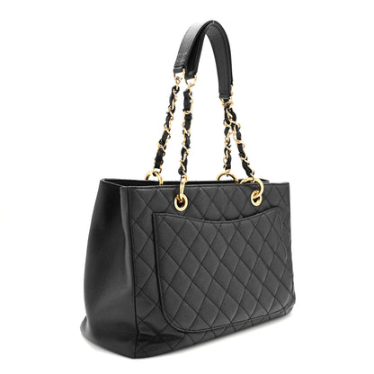 Chanel Caviar Quilted Grand Shopping Tote GST Black 3 of 15