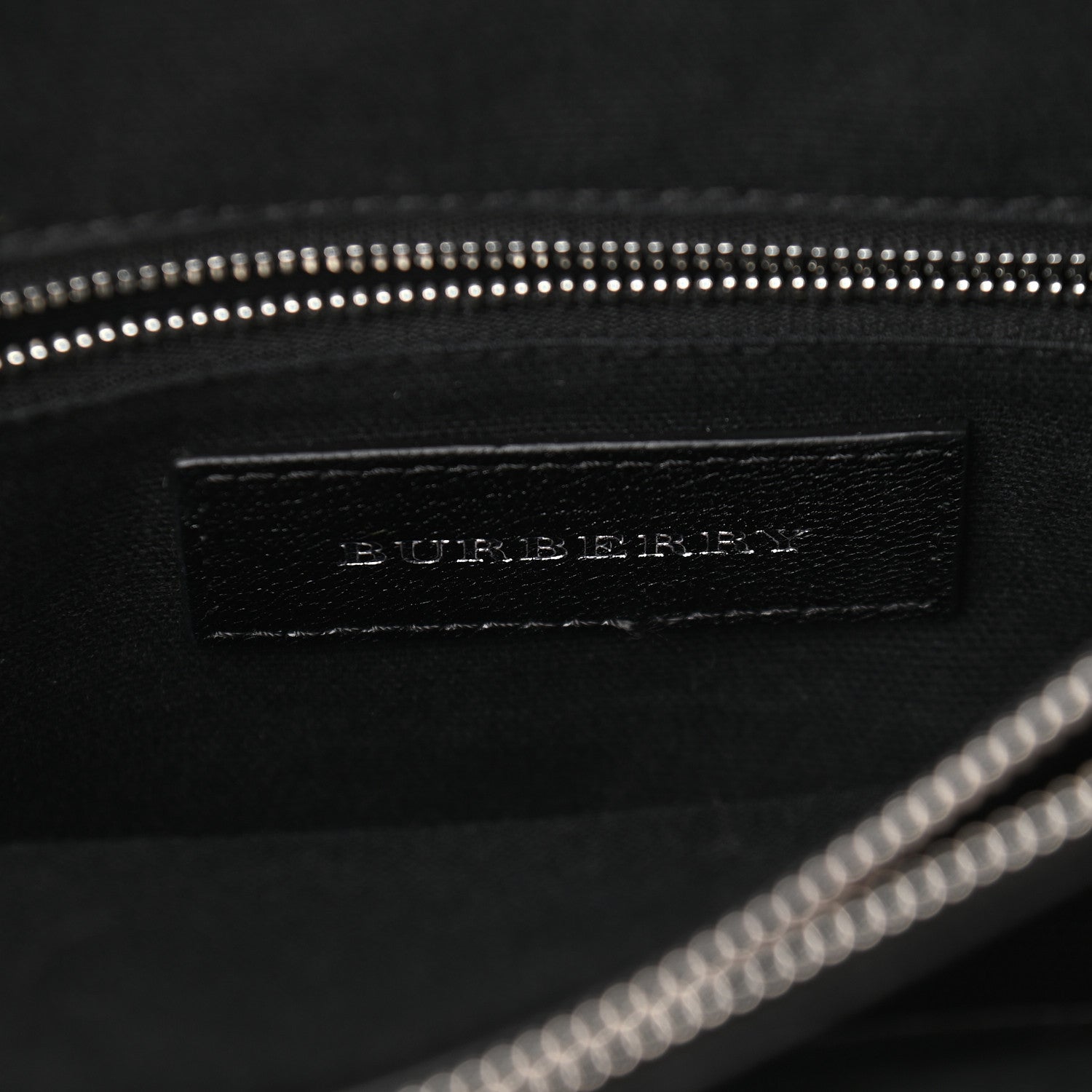 Burberry Goatskin Vintage Check Medium Banner Tote Black 6 of 8