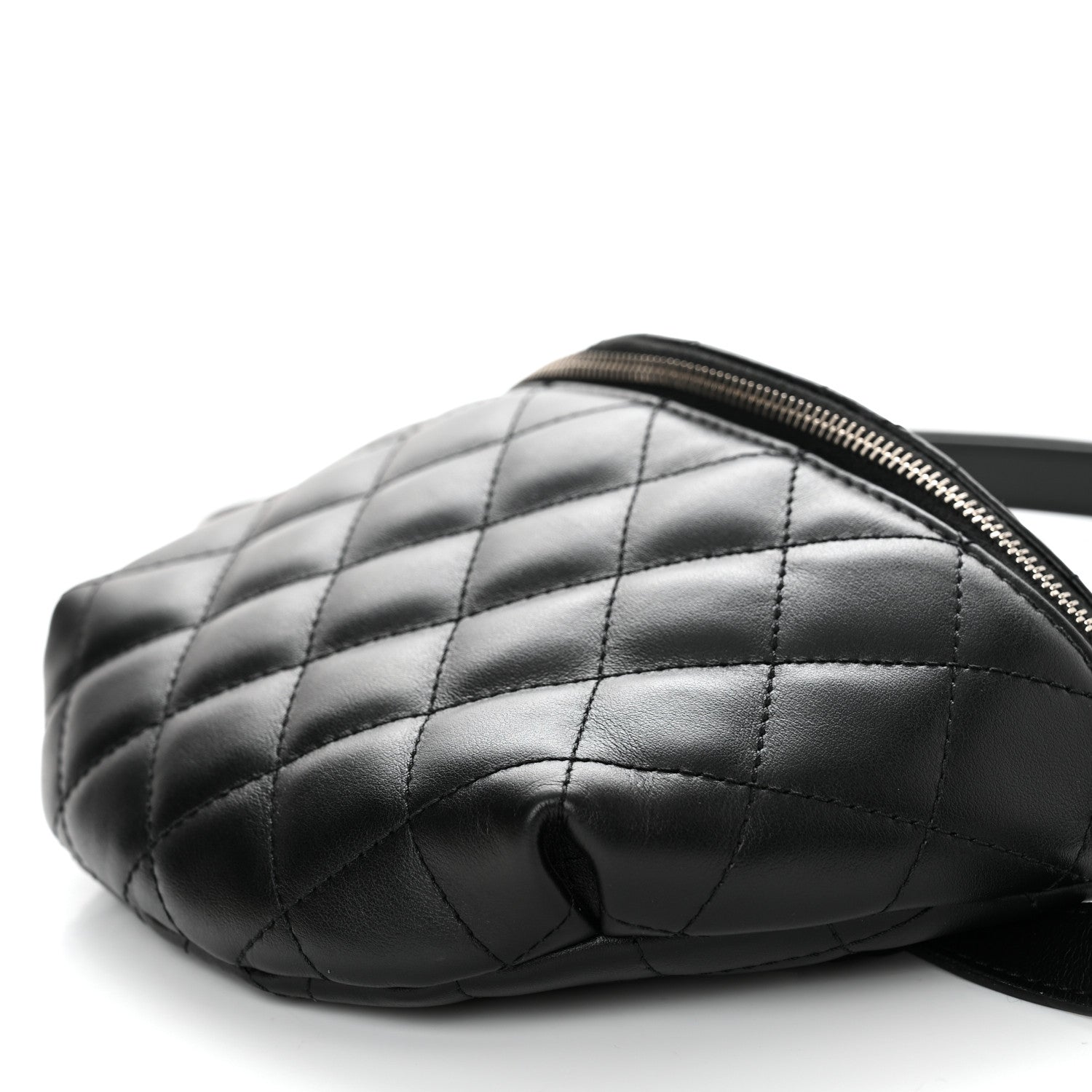 Chanel Calfskin Quilted Waist Belt Bag Black 10 of 10