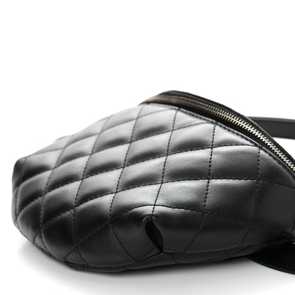 Chanel Calfskin Quilted Waist Belt Bag Black 10 of 10