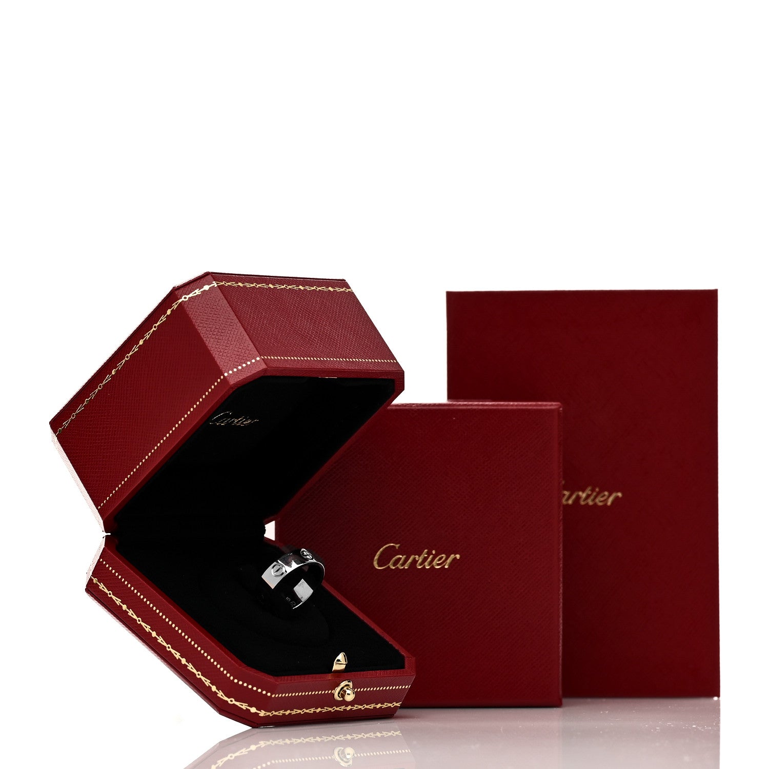 Cartier 18K White Gold 5.5mm LOVE Ring 55 7.25 7 of 7