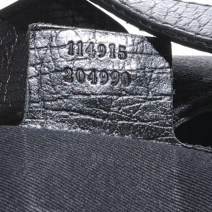 Gucci Monogram Horsebit Flap Bag Black 7 of 7