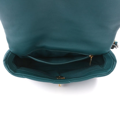 Chanel Lambskin Quilted Medium Chanel 19 Flap Green 5 of 11