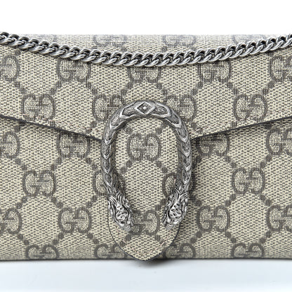 Gucci GG Supreme Monogram Dionysus Chain Clutch Wallet Beige Taupe 6 of 9