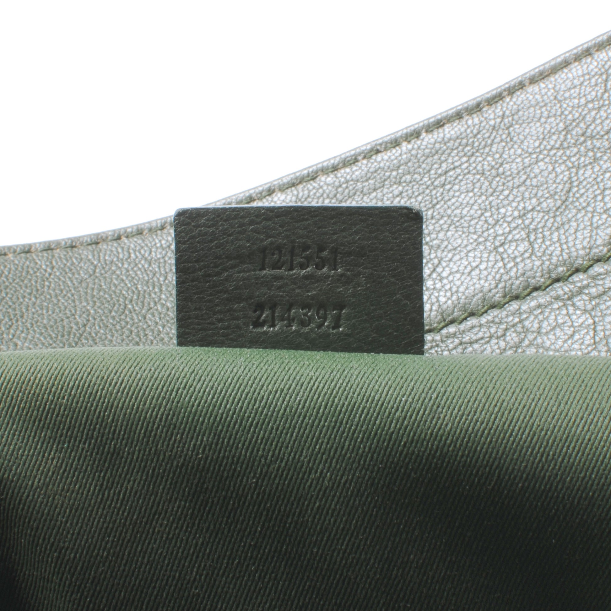 Gucci Leather Blondie Satchel Green 9 of 10