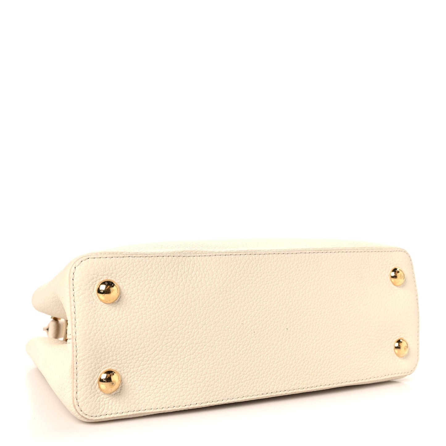 Taurillon Capucines MM Cream Plume Yellow