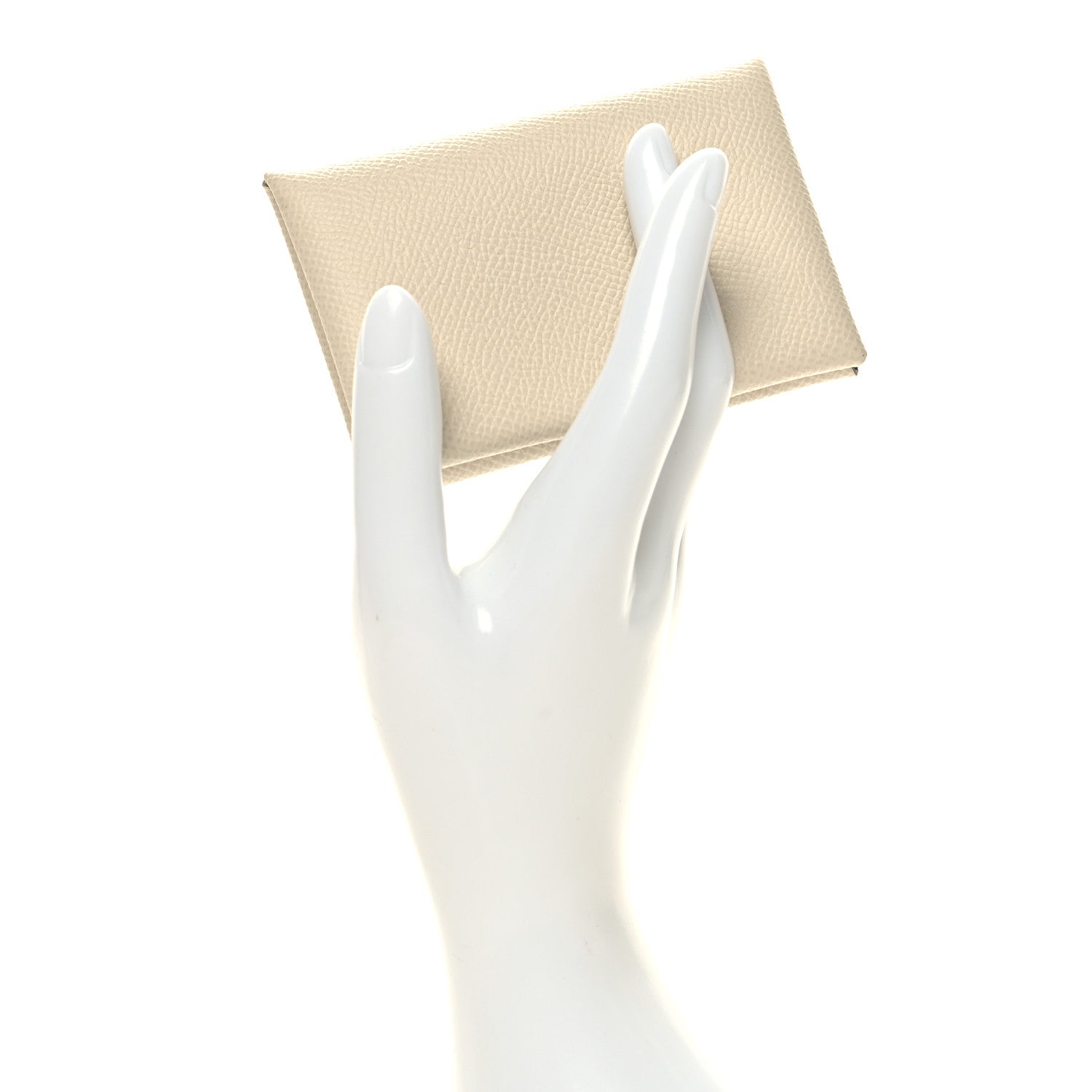 Hermes Epsom Calvi Card Case Craie 2 of 11