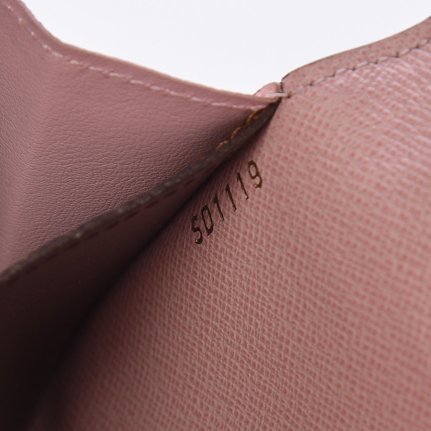 Damier Ebene Emilie Wallet Rose Ballerine