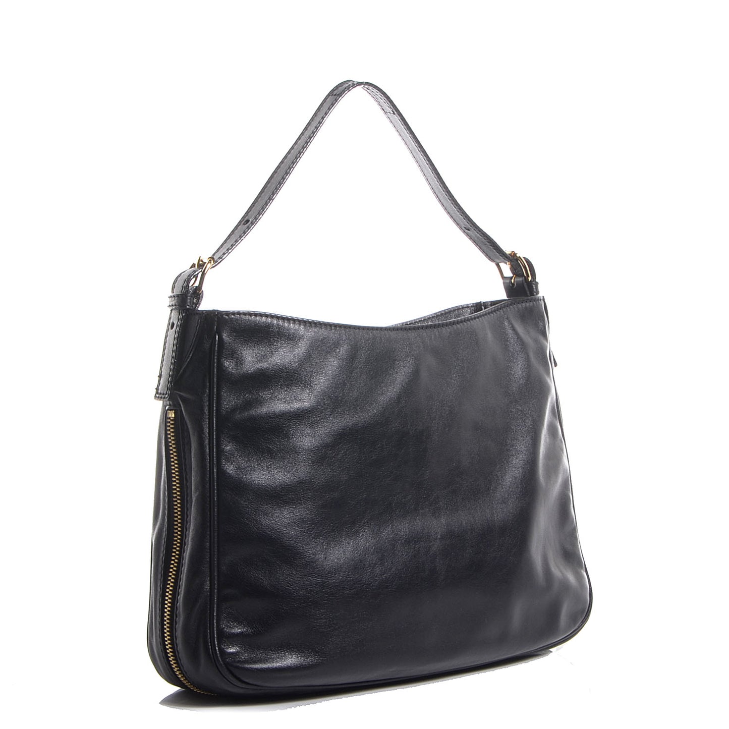 Leather Lisa Hobo Black