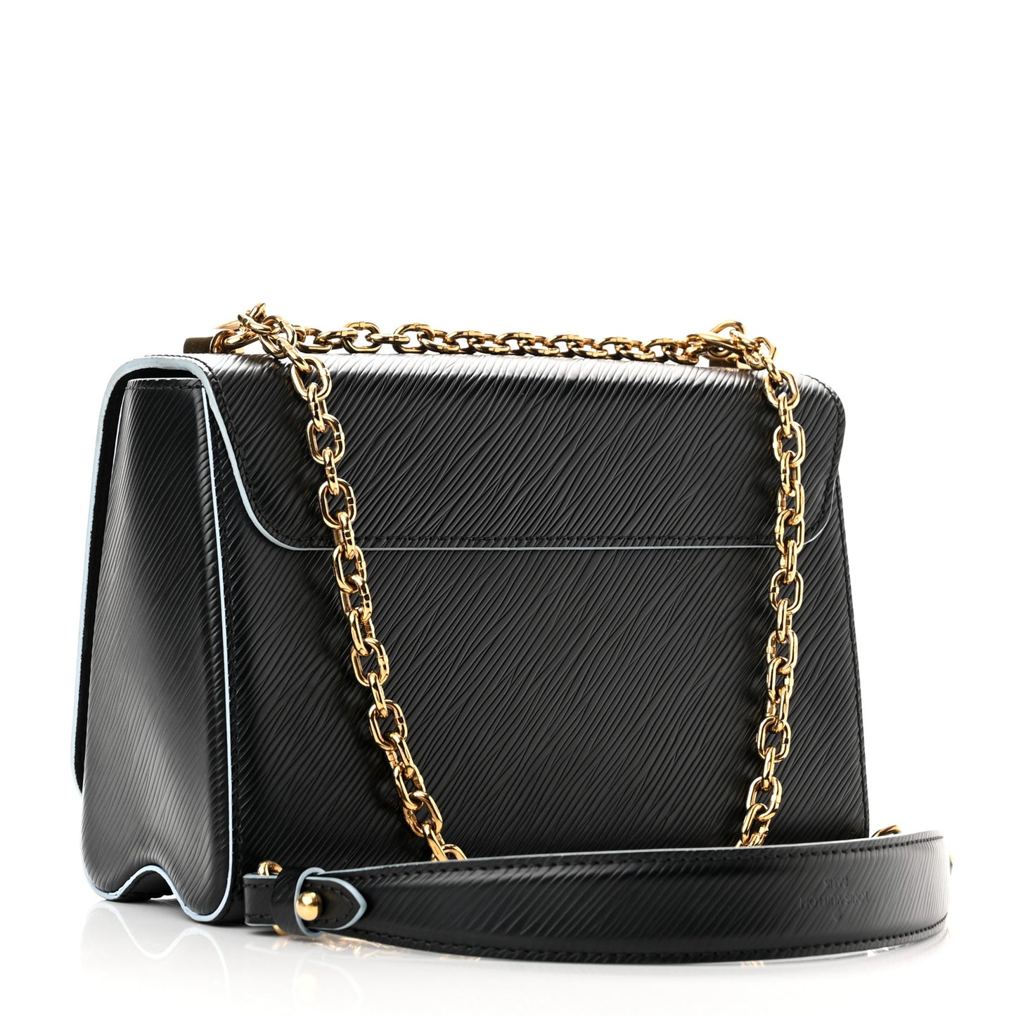 Epi Blooming Flowers Twist Shoulder Bag MM Black