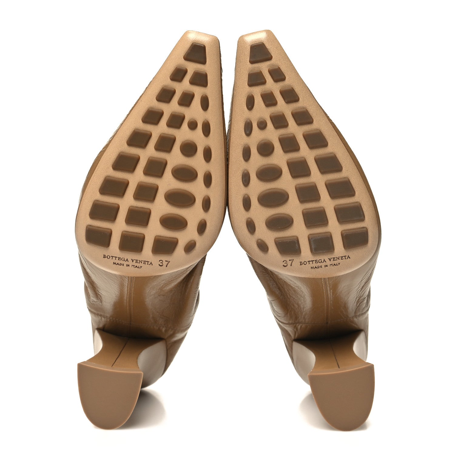 Bottega Veneta Crushed Nappa Almond Pumps 37 Cane Sugar 5 of 7